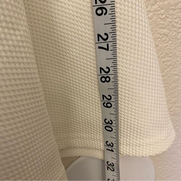 Lulus Living For Love White open Back Skater bridal shower Textured dress y2k XS - Picture 4 of 12